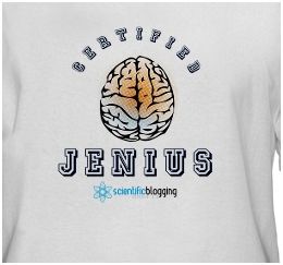 certified jenius scientific blogging t-shirt
